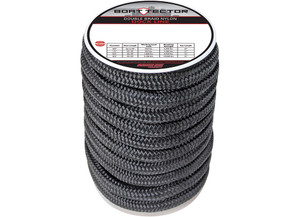 Extreme Max - Boattector Double Braid Nylon Dock Line 3/4in X 40ft Black - 3006.2312