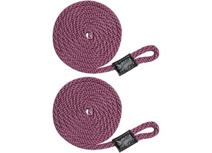 Extreme Max - Boattector Solid Braid Mfp Fender Line 3/8in X 5ft Burgundy(value Pack Of 2) - 3006.2344