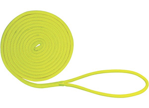 Extreme Max - Boattector Double Braid Nylon Dock Line 1/2in X 15ft Neon Yellow - 3006.2451
