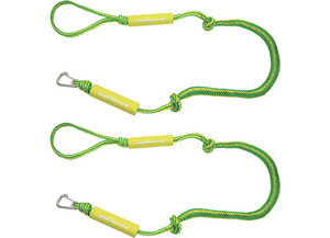 Extreme Max - Boattector Pwc Bungee Dock Line 4ft Green/yellow(value Pack Of 2) - 3006.2574
