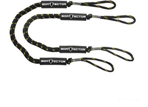 Extreme Max - Boattector Bungee Dock Line 4ft Black/gold(value Pack Of 2) - 3006.2729