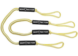 Extreme Max - Boattector Bungee Dock Line 6ft Yellow/white(value Pack Of 2) - 3006.2756