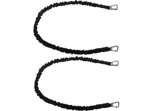 Extreme Max - Boattector Highstrength Line Snubber & Storage Bungee 60in W/ Compact Hooks Black(value Pack Of 2) - 3006.2774