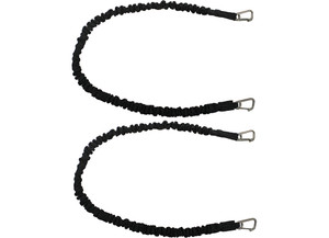 Extreme Max - Boattector Highstrength Line Snubber & Storage Bungee 72in W/ Compact Hooks Black(value Pack Of 2) - 3006.2777