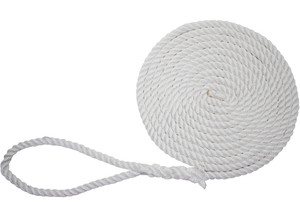 Extreme Max - Boattector Twisted Nylon Dock Line 5/8in X 25ft White - 3006.2831