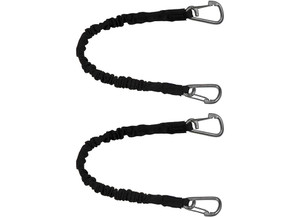 Extreme Max - Boattector Highstrength Line Snubber & Storage Bungee 18in W/ Medium Hooks Black(value Pack Of 2) - 3006.2882