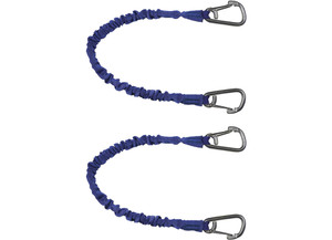 Extreme Max - 18 Covered Bungee Cord W/8mmstainless Snaps 2pack Blue - 3006.2903