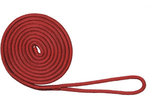 Extreme Max - Boattector Double Braid Nylon Dock Line 3/8in X 15ft Red - 3006.2921