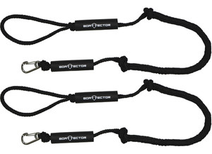 Extreme Max - Boattector Pwc Bungee Dock Line 4ft Black(value Pack Of 2) - 3006.2966