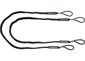 Extreme Max - Boattector Bungee Dock Line 8ft Black(value Pack Of 2) - 3006.3065