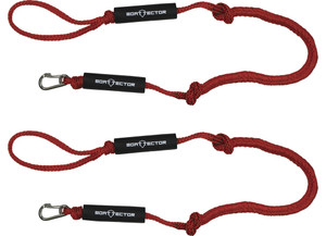 Extreme Max - Boattector Pwc Bungee Dock Line 5ft Red(value Pack Of 2) - 3006.3105