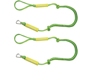Extreme Max - Boattector Pwc Bungee Dock Line 5ft Green/yellow(value Pack Of 2) - 3006.3108