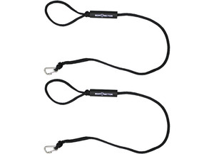 Extreme Max - Boattector Pwc Dock Line 9ft Black(value Pack Of 2) - 3006.3135