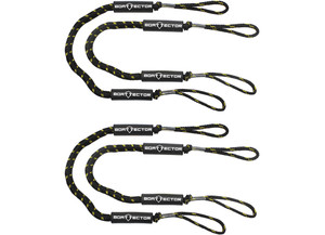 Extreme Max - Boattector Bungee Dock 4ft Black/gold(value Pack Of 4) - 3006.3236