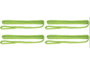 Extreme Max - Boattector Premium Double Braid Nylon Fender 3/8in X 6ft Neon Green(value Pack Of 4) - 3006.3405
