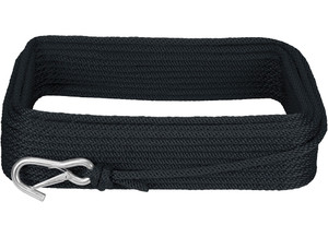 Extreme Max - Boattector Solid Braid Mfp Anchor Line With Snap Hook 1/2in X 150ft Black - 3006.3442
