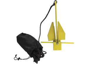 Extreme Max - Boattector Complete Pwc Fluke Anchor Kit With Rope And Marker Buoy 4.5 Lbs - 3006.6716