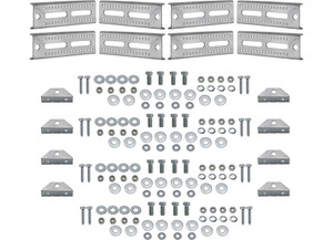 Extreme Max - 8in Galvanized Swiveltop Bunk Bracket With Hardware For 1.5in X 3in Trailer 8pack - 3006.7008