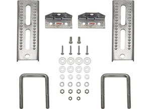 Extreme Max - 8in Galvanized Swiveltop Bunk Bracket With Hardware For 3in X 3in Trailer 2pack - 3006.7021