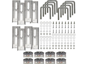 Extreme Max - 8in Galvanized Swiveltop Bunk Bracket With Hardware For 3in X 3in Trailer 8pack - 3006.7027