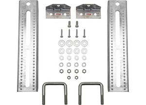 Extreme Max - 12in Galvanized Swiveltop Bunk Bracket With Hardware For 1.5in X 3in Trailer 2pack - 3006.7064