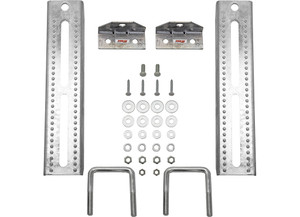 Extreme Max - 12in Galvanized Swiveltop Bunk Bracket With Hardware For 2in X 3in Trailer 2pack - 3006.7072