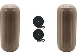 Extreme Max - Boattector Htm Inflatable Fender 6.5in X 15in Sand(value Pack Of 2) - 3006.7465.2