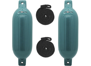 Extreme Max - Boattector Inflatable Fender 4.5in X 16in Teal(value Pack Of 2) - 3006.7578