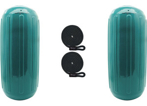 Extreme Max - Boattector Htm Inflatable Fender 6.5in X 15in Teal(value Pack Of 2) - 3006.7712.2
