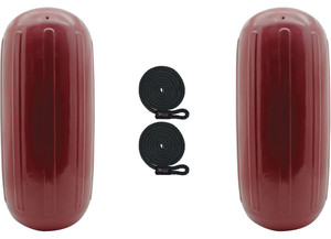 Extreme Max - Boattector Htm Inflatable Fender 8.5in X 20in Cranberry - 3006.7739