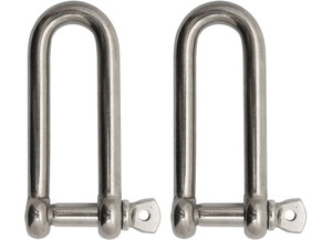 Extreme Max - Boattector Stainless Steel Long D Shackle 1/2in - 3006.8209