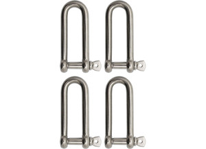 Extreme Max - Long D Shackle 1/2 Stainlessbulk 4pk - 3006.8209.4
