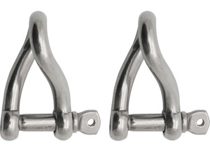 Extreme Max - Boattector Stainless Steel Twist Shackle 3/8in - 3006.8219