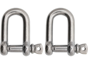 Extreme Max - Boattector Stainless Steel D Shackle 5/16in 2pack - 3006.8239.2