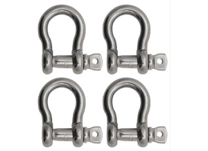 Extreme Max - Boattector Stainless Steel Anchor Shackle 1/2in 4pack - 3006.8324.4
