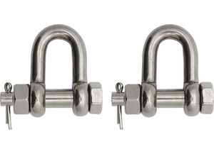 Extreme Max - Boattector Stainless Steel Bolttype Chain Shackle 1/4in - 3006.8339