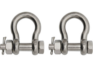 Extreme Max - Boattector Stainless Steel Bolttype Anchor Shackle 5/16in 2pack - 3006.8369.2