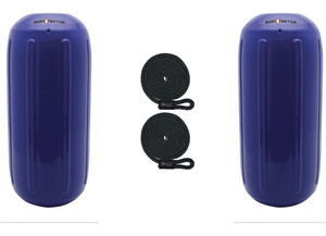 Extreme Max - Boattector Htm Inflatable Fender 10in X 27in Cobalt Blue - 3006.8507