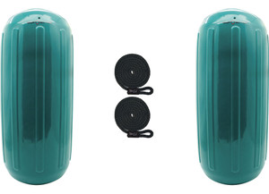 Extreme Max - Boattector Htm Inflatable Fender 10in X 27in Teal(value Pack Of 2) - 3006.8515.2