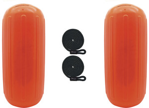 Extreme Max - Boattector Htm Inflatable Fender 10in X 27in Neon Orange - 3006.8518