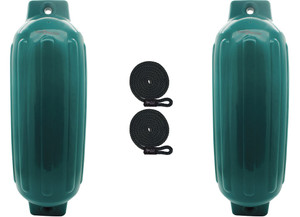 Extreme Max - Boattector Inflatable Fender 10in X 30in Teal(value Pack Of 2) - 3006.8552.2