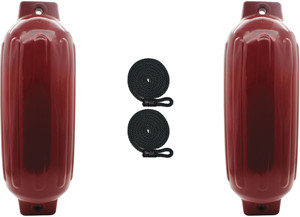 Extreme Max - Boattector Inflatable Fender 10in X 30in Cranberry - 3006.8564