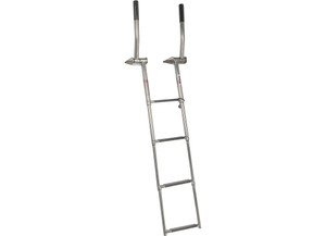 Extreme Max - Topmount Telescoping Pontoon Dock And Swim Raft Ladder With Hidden Handle And Rubber Grips 4step - 3006.8809