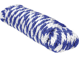 Extreme Max - Solid Braid Mfp Utility Rope 1/4in X 50ft Blue/white - 3008.0199