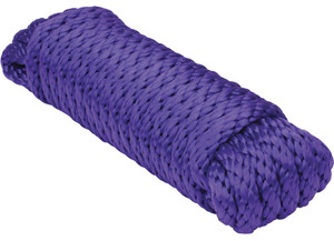 Extreme Max - Solid Braid Mfp Utility Rope 3/8in X 10ft Purple - 3008.0247