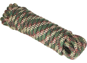 Extreme Max - 16strand Diamond Braid Utility Rope 3/8in X 50ft Camo - 3008.0385