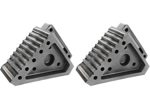Extreme Max - Solid Rubber Wheel Chock 2pack8x4x6 - 5001.5772.2