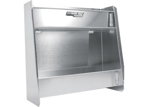 Extreme Max - Wallmount Alum 2shelf Open Storage Cabinet For Race Trailer/garage Shop/enclosed Trailer Silver - 5001.6205