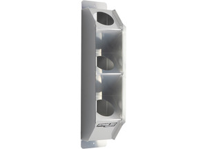 Extreme Max - Wallmount Vertical Angled Aluminum Aerosol Storage Rack 3can Capacity - 5001.6257