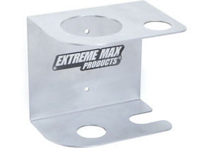 Extreme Max - Wallmounted Aluminum Drum Pump Holder For Enclosed Race Trailer Shop Garage Storage Silver - 5001.6311